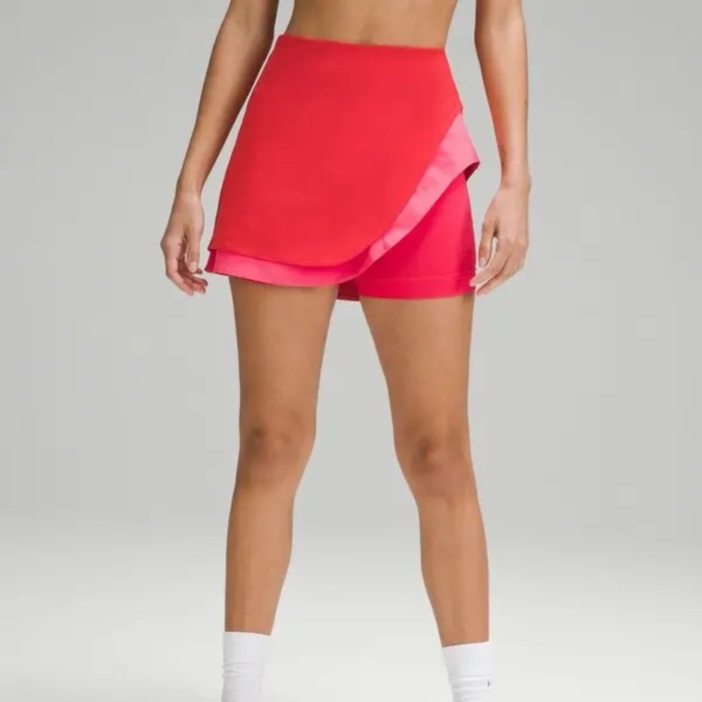 Lululemon Asymmetrical Red Skort (Sz 8)